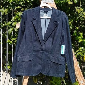 NWT Old Navy Dark Denim Blazer XL